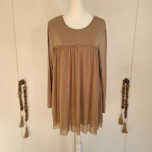 Matilda Jane Long Sleeve Women’s Layered  Tule Top